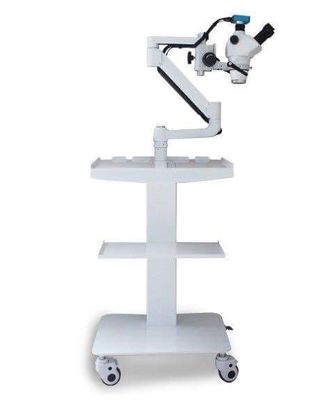 Dental Microscope Surgical Metal Portable Medical Trolley / Working with Trolley
