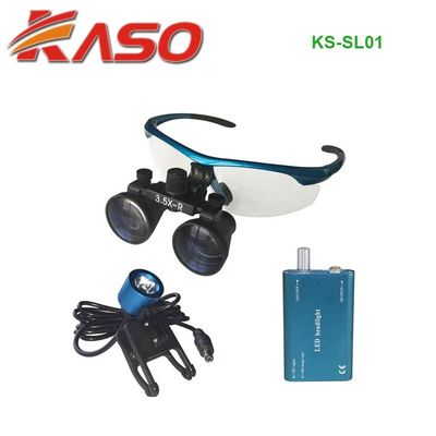 Luz principal cirúrgica de KASO KS-SL01 para as lupas 3.5X KS-SL01 cirúrgicas dentais coloridas 420mm